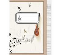 Cahier Tablature Guitare: organisez-vous avec ce bloc-notes doté d'une section de tablatures de guitare intégrée