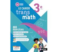 Joël Malaval – Cahier Transmath 3e – Cahier élève – 2025 – Broché