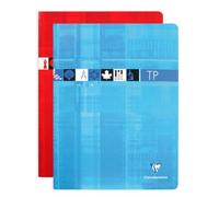 Cahier Travaux Pratiques piqué 24x32cm 120 pages grands carreaux + uni Couleur aléatoire - Assortis