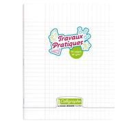 Cahier Travaux Pratiques piqué 8000 POLYPRO 17x22 cm 64 pages grand carreaux + uni 90 g - Incolore