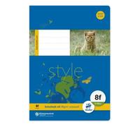 Cahier Ursus Basic 040516008 - LIN8f, A5, 16 feuilles, 80 g/qm, 5x7 mm rugueux avec marge