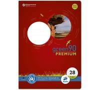 Cahier Ursus Green 040784028 - LIN28, A4, 32 feuilles, 90 g/qm, quadrillé 5 mm avec marges