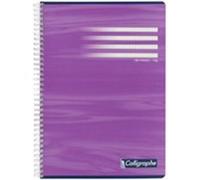 Calligraphe Cahier à spirale A4 - Petits carreaux 5x5 - 70 g - 180 pages