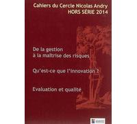 CAHIERS CERCLE N.ANDRY-HORS SERIE 2014