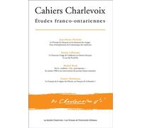 Cahiers Charlevoix 8 Études franco-ontariennes - Jean-Pierre Pichette - Presses De L'universite D'ottawa - broché - Etude
