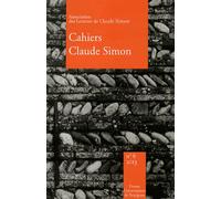 Cahiers Claude Simon N° 8/2013