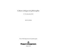 Cahiers critiques de philosophie n° 10: René Schérer