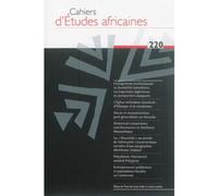 Cahiers d’études africaines 220 - Collectif - Ecole Des Hautes Etudes En Sciences Sociales - broché - Revue