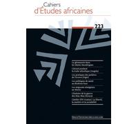 Cahiers d’études africaines 223 - De l’art d’être contempor De l art d etre contemporain en afrique - Collectif - Ecole Des Hautes Etudes En Sciences Sociales - broché - Revue