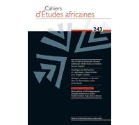 Cahiers d’Études africaines, n° 243 - Monastères et développ