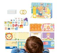 Cahiers d'Activités Calmes | Jouets Éducatifs pour la Motricité Fine,Livre d'Activités Éducatif et Calme - pour Voiture Avion Voyage Poussette Chaise Haute Maison Écoles Maternelle Anniversaire