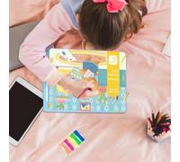 Cahiers d'Activités Calmes,Jouets Sensoriels d'Apprentissage de la Motricité Fine - Livre Interactif pour Bébés | Pour Voiture Avion Voyage Poussette Chaise Haute Maison Écoles Maternelle Anniversaire