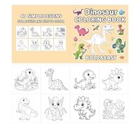 Cahiers De Coloriage Dinosaures Pour - 40 Pages Dinosaure Jouets Éducatifs,Livre D'Activité De Dessin Pour Tout-Petits,Pour Éducation Divertissement Maison Voyage École Maternelle Noël Anniversaire