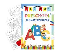 Cahiers de Graphisme pour Tout-Petits | Cahier Réutilisable d'apprentissage de l'Alphabet - Jouets Éducatifs d'apprentissage des Lettres et Fournitures Scolaires pour la Maternelle