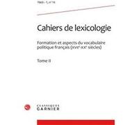 Cahiers de lexicologie Gaston Gross (Direction), Collectif (Auteur)