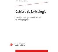 Cahiers de lexicologie Gaston Gross (Collection dirigée par), Collectif (Auteur)