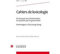 Cahiers de lexicologie Gaston Gross (Direction), Gérard Petit (Direction), Collectif (Auteur)