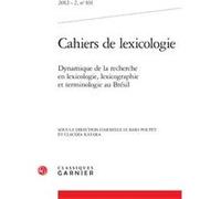 Cahiers de lexicologie Gaston Gross (Direction), Gérard Petit (Direction), Collectif (Auteur)