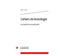 Cahiers De Lexicologie N° 86, 2005-1