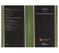Cahiers De Littérature Française - Tome 1