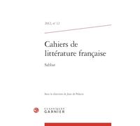 Cahiers de littérature française: Sabbat (2012) (2012, n° 12)