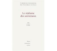 Cahiers de philosophie de l'Université de Caen, N° 38-39/2002 : Le réalisme des universaux