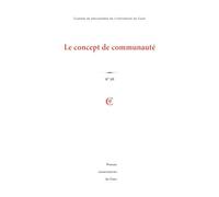 Cahiers De Philosophie De L'université De Caen, N° 56 - Le Concept De Communauté
