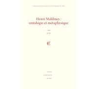 Cahiers de philosophie de l'universite de caen, no62/2025. henri maldiney. ontologie et metaphysique