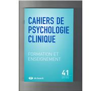 Cahiers De Psychologie Clinique N° 41/2013/2 - Formation Et Enseignement