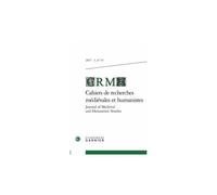Cahiers De Recherches Médiévales Et Humanistes N°33/2017-1
