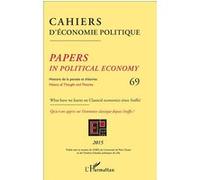 Collectif – Cahiers d'économie politique 69 : Histoire de la pensée et des théories – L'Harmattan