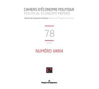 Cahiers d'économie politique n°78 Numéro varia - Patrick Mardellat - Hermann - broché - Etude