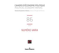 Cahiers d'économie politique n°86 Numéro Varia - Patrick Mardellat - Hermann - broché - Revue