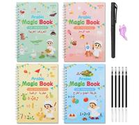 Cahiers D'Écriture Arabe Pour Enfants Avec Stylo Pratique Livre D'Écriture Magique Réutilisable Effacement Gratuit Écriture Manuscrite Pour Enfants Apprendre Tôt Le Traçage Des Lettres Pour Les
