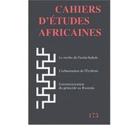 Cahiers d'études africaines 175 Tome 175 - Collectif - Ecole Des Hautes Etudes En Sciences Sociales - broché - Etude