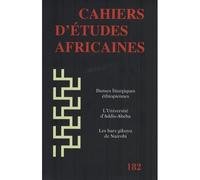 Cahiers d'études africaines 182 Tome 182 - Collectif - Ecole Des Hautes Etudes En Sciences Sociales - broché - Etude