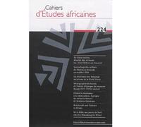 Cahiers d'études africaines 224 Varia - Collectif - Ecole Des Hautes Etudes En Sciences Sociales - broché - Revue