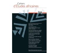 Cahiers d'études africaines, 244 - Varia