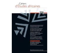 Cahiers d'études africaines, n° 250