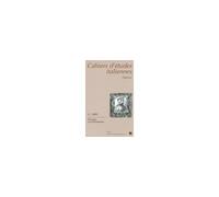 Cahiers d'etudes italiennes fi - Panzera Maria Cristi - Uga - broché - Livre
