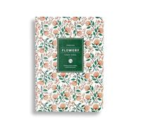 Cahiers D'Inspiration Lot de 2 agendas vintage A6, agenda annuel, hebdomadaire, mensuel, quotidien, organisateur de fleurs, carnet de notes, agenda scolaire(Raspberry)
