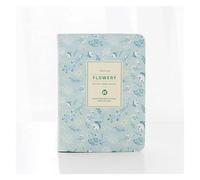 Cahiers D'Inspiration Lot de 2 agendas vintage A6, agenda annuel, hebdomadaire, mensuel, quotidien, organisateur de fleurs, carnet de notes, agenda scolaire(Sky Blue)