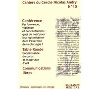 Cahiers Du Cercle Nicolas Andry N° 10
