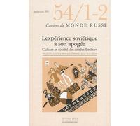 Cahiers du monde russe 54/1-2 - Collectif - Ecole Des Hautes Etudes En Sciences Sociales - broché - Revue
