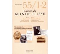 Cahiers du monde russe 55/1-2 Tome 55/1 - Collectif - Ecole Des Hautes Etudes En Sciences Sociales - broché - Revue