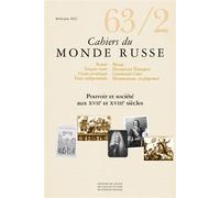 Cahiers du monde russe n°63/2 - Varia -Pouvoir et société au