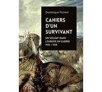 Cahiers d'un survivant Un soldat dans l'Europe en guerre 1914-1918 - SCHUBLIN/SCHULER - La Nuee Bleue - broché - Essai