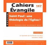 Cahiers Evangile n147 - Saint Paul : une théologie de l'Eglise ? - Roselyne Dupont-Roc - Cerf - broché - Revue