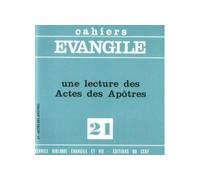 Cahiers Evangile numéro 21 Une lecture des Actes des Apôtres - Edouard Cothenet - Cerf - broché - Etude