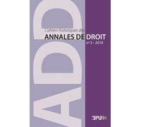 Cahiers Historiques Des Annales De Droit N° 3 - Le Parlement